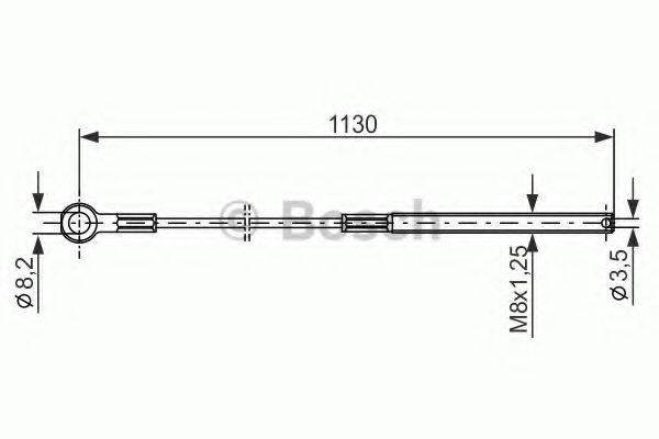 BOSCH 1987477209 Трос, стоянкова гальмівна система
