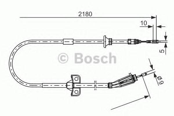 BOSCH 1987477248 Трос, стоянкова гальмівна система