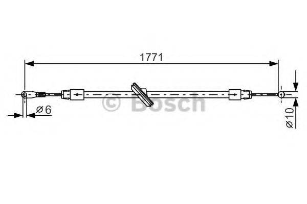 BOSCH 1987482030 Трос, стоянкова гальмівна система