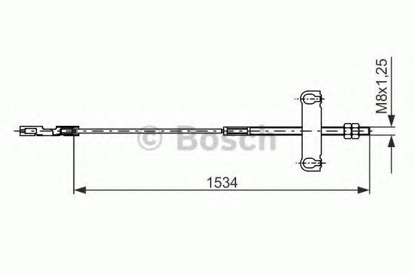 BOSCH 1987482195 Трос, стоянкова гальмівна система