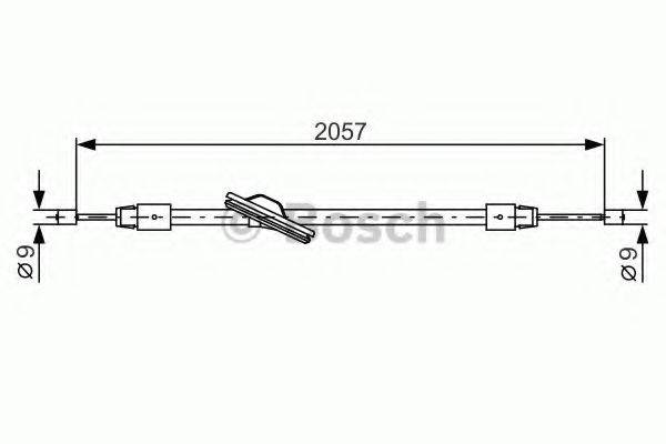 BOSCH 1987482331 Трос, стоянкова гальмівна система