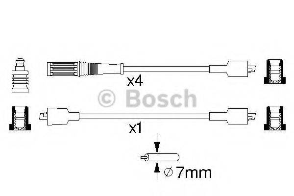 BOSCH 0986357084 Комплект дротів запалювання