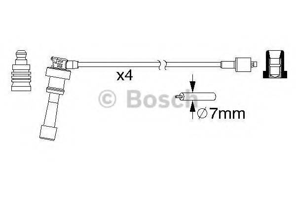 BOSCH 0986357159 Комплект дротів запалювання