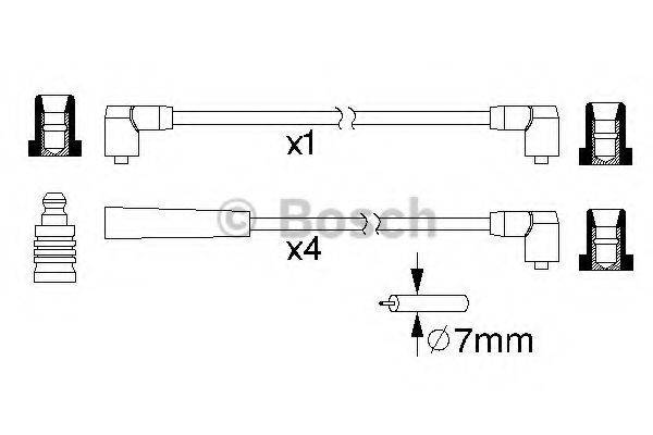 BOSCH 0986357216 Комплект дротів запалювання