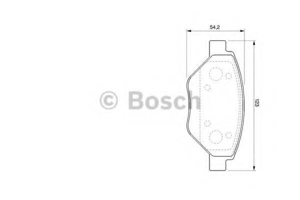 BOSCH 0986424774 Комплект гальмівних колодок, дискове гальмо