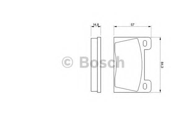 BOSCH 0986465610 Комплект гальмівних колодок, дискове гальмо