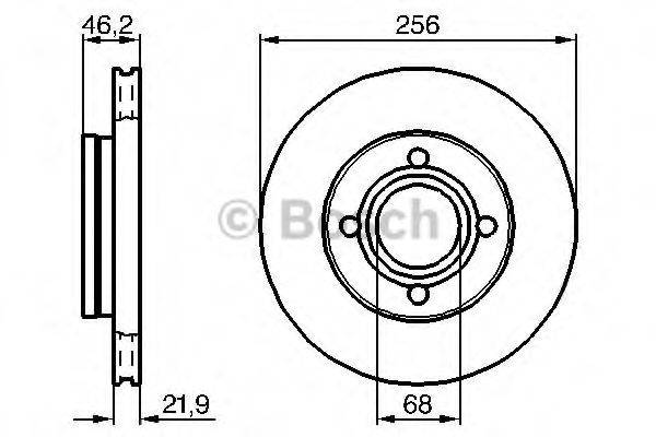 BOSCH 0986478018 гальмівний диск