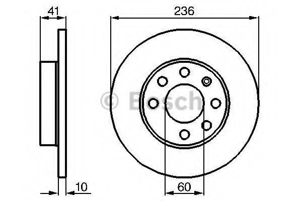 BOSCH 0986478080 гальмівний диск