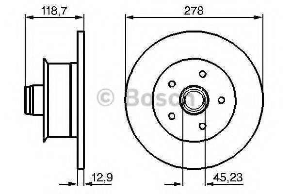 BOSCH 0986478136 гальмівний диск