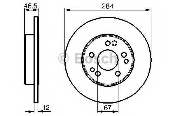 BOSCH 0986478187 гальмівний диск