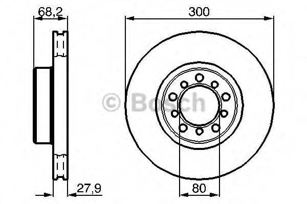 BOSCH 0986478197 гальмівний диск