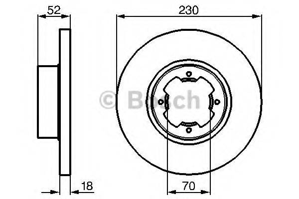 BOSCH 0986478285 гальмівний диск