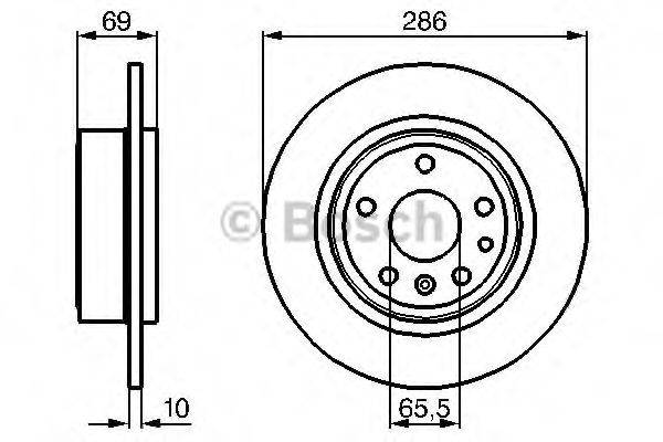 BOSCH 0986478478 гальмівний диск