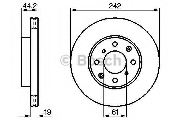 BOSCH 0986478503 гальмівний диск