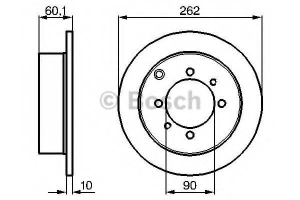 BOSCH 0986478655 гальмівний диск