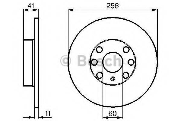 BOSCH 0986478880 гальмівний диск