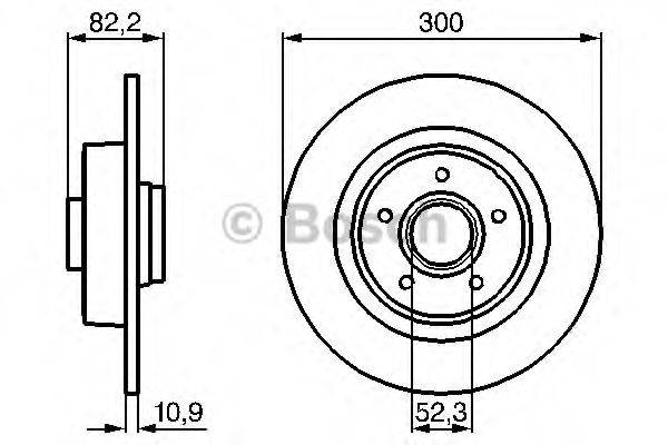 BOSCH 0986478971 гальмівний диск