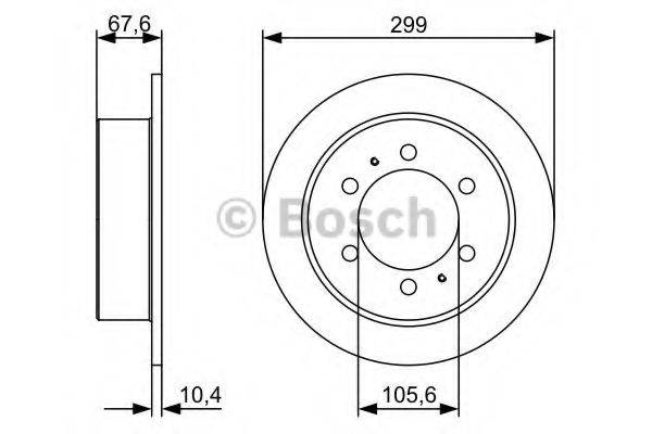 BOSCH 0986478999 гальмівний диск