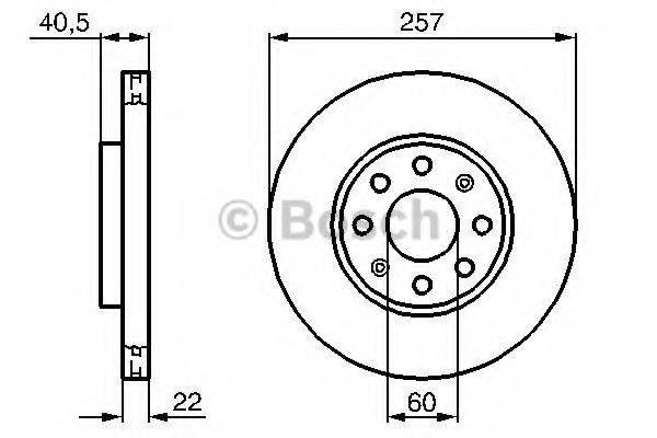 BOSCH 0986479B89 гальмівний диск