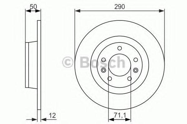 BOSCH 0986479311 гальмівний диск