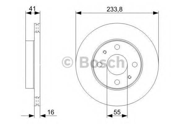 BOSCH 0986479352 гальмівний диск