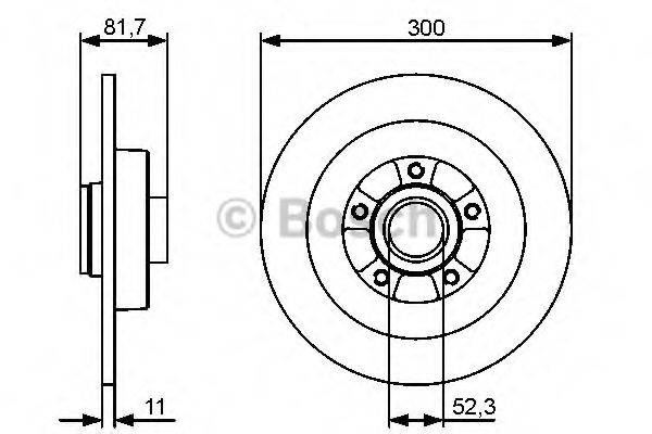 BOSCH 0986479446 гальмівний диск