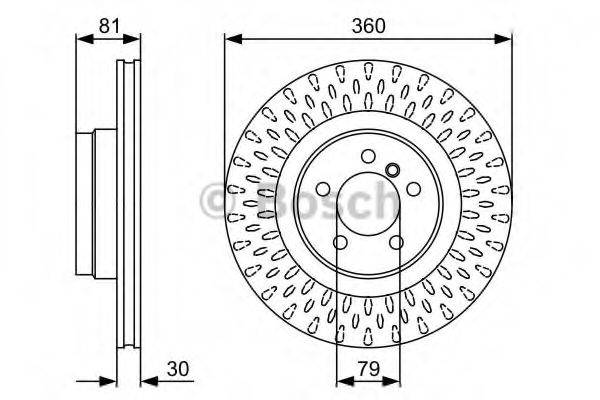 BOSCH 0986479557 гальмівний диск