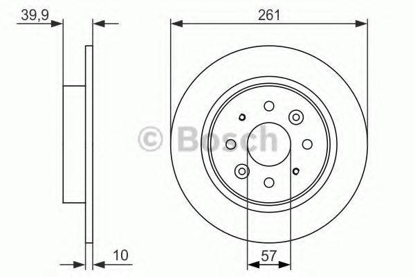 BOSCH 0986479597 гальмівний диск