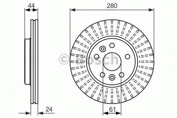 BOSCH 0986479611 гальмівний диск