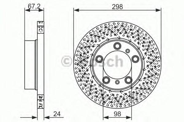 BOSCH 0986479675 гальмівний диск