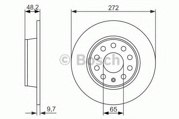 BOSCH 0986479C20 гальмівний диск