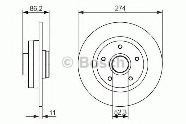 BOSCH 0986479682 гальмівний диск