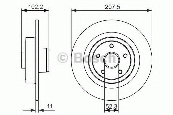 BOSCH 0986479724 гальмівний диск