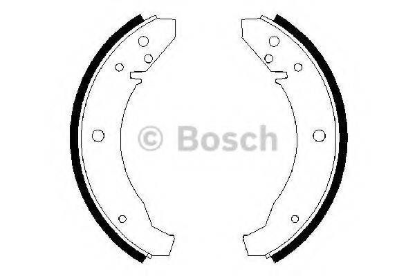 BOSCH 0986487099 Комплект гальмівних колодок