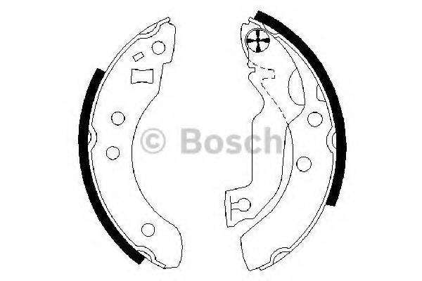 BOSCH 0986487133 Комплект гальмівних колодок