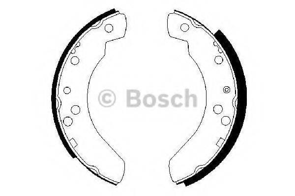 BOSCH 0986487242 Комплект гальмівних колодок