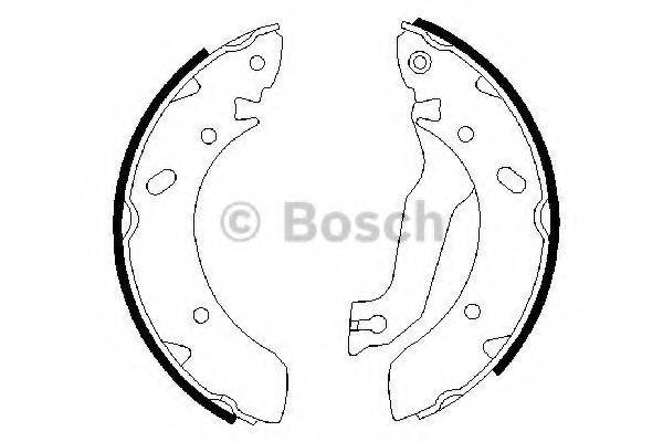 BOSCH 0986487387 Комплект гальмівних колодок