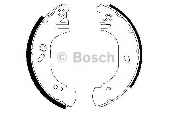 BOSCH 0986487401 Комплект гальмівних колодок