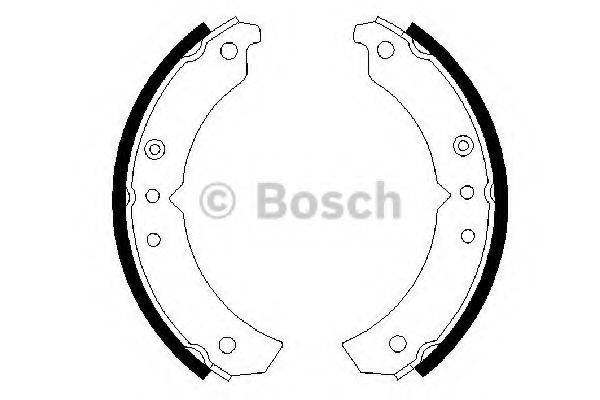 BOSCH 0986487492 Комплект гальмівних колодок