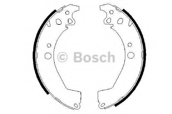 BOSCH 0986487499 Комплект гальмівних колодок