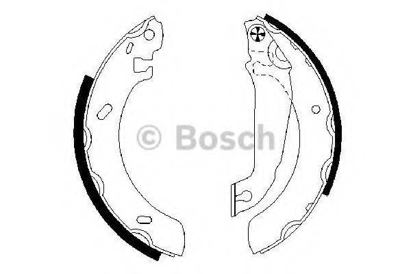 BOSCH 0986487537 Комплект гальмівних колодок