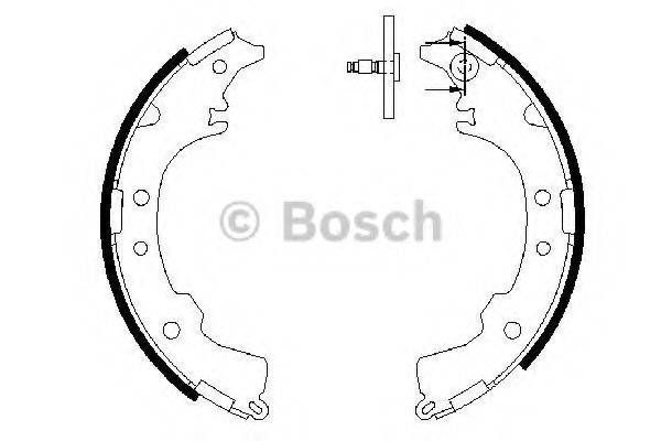 BOSCH 0986487588 Комплект гальмівних колодок