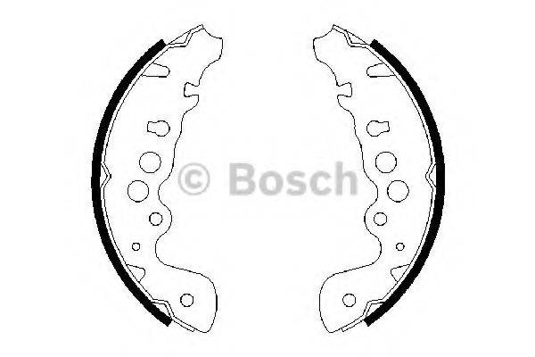 BOSCH 0986487616 Комплект гальмівних колодок