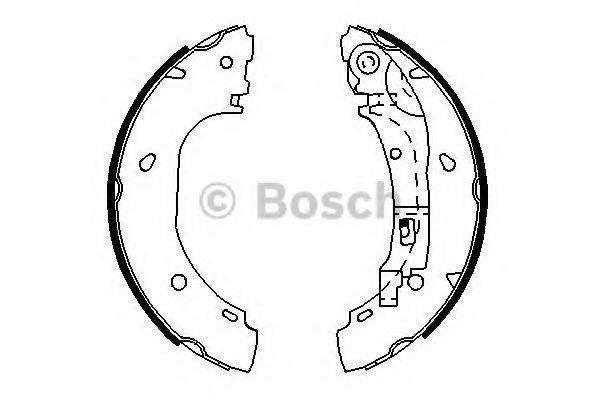 BOSCH 0986487701 Комплект гальмівних колодок