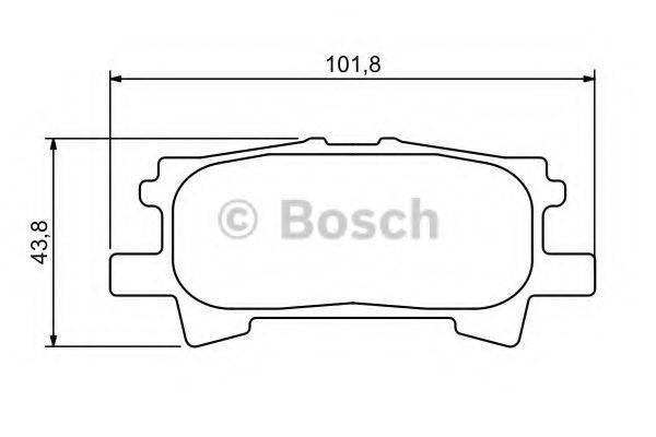 BOSCH 0986494224 Комплект гальмівних колодок, дискове гальмо