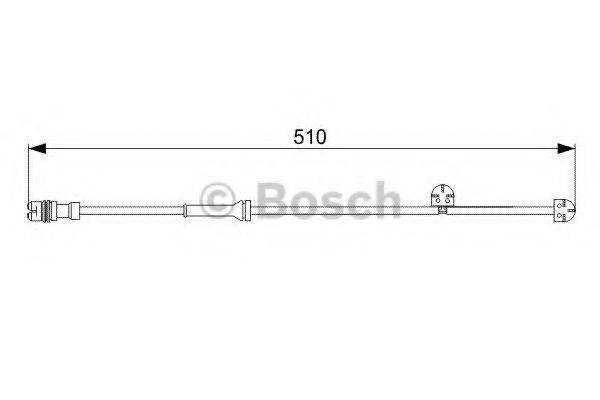 BOSCH 1987473029 Сигналізатор, знос гальмівних колодок