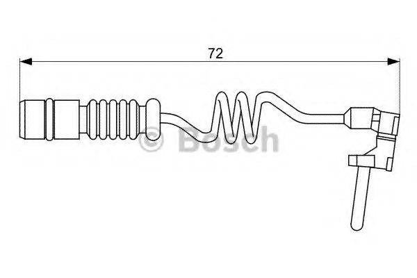 BOSCH 1987473057 Сигналізатор, знос гальмівних колодок