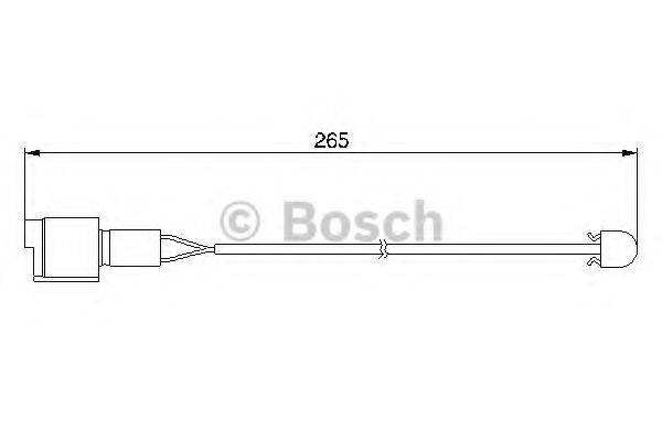 BOSCH 1987474904 Сигналізатор, знос гальмівних колодок