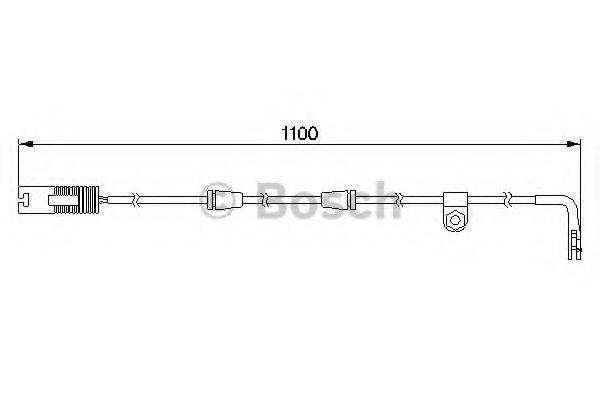 BOSCH 1987474942 Сигналізатор, знос гальмівних колодок