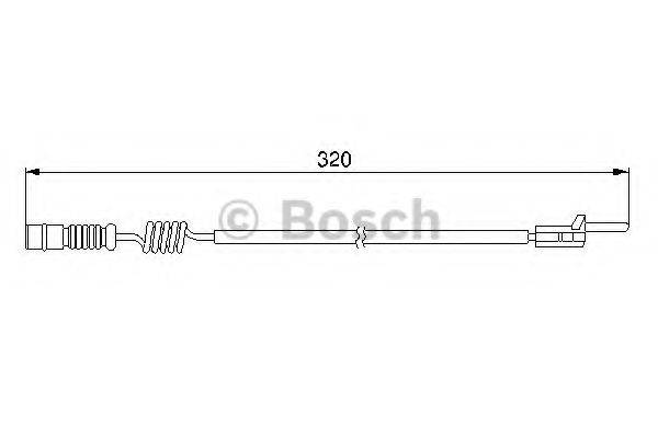 BOSCH 1987474964 Сигналізатор, знос гальмівних колодок